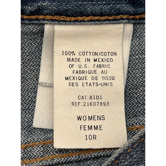 Vintage Eddie Bauer Women's High Rise Cropped Jeans - Sz 10 - Picture 5 of 7